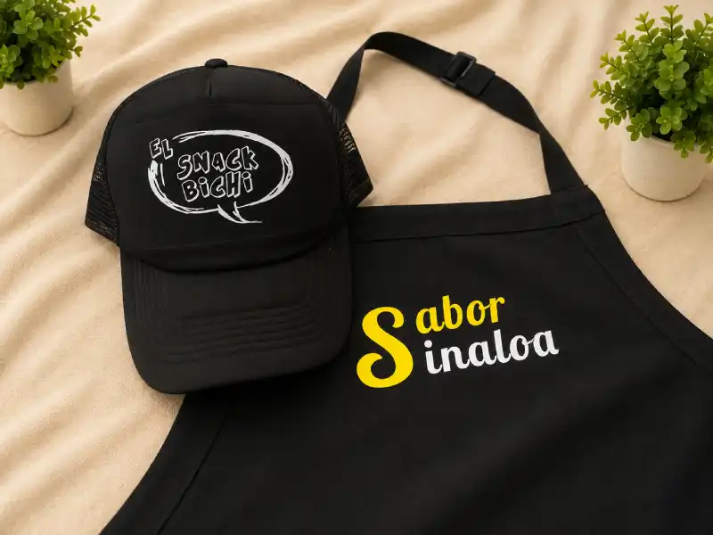 gorra y mandil personalizado