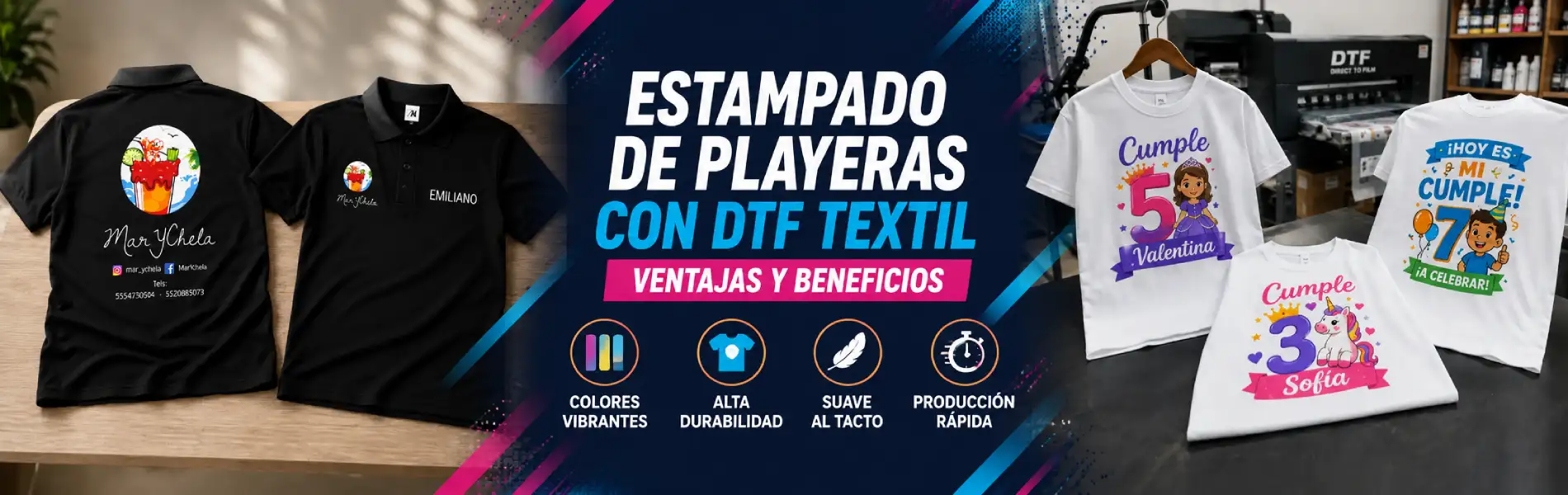 playeras personalizadas con dtf textil